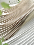 Women's Satin Fashion Designer High Waist Pleated Skirts (Long)-Women's Fashion Designer Skirts