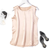 Women's S-7XL Satin Tops Fashion Designer Singlets (Plus Size)-Women's Tops Fashion Designer Plus Size Singlets-International Women's Clothing
