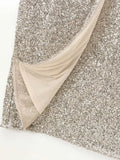 Women's Sequin Bow Tie Fashion Designer Skirts (Midi)-Women's Fashion Designer Skirts