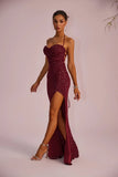 Women's Sequin XS-L Fashion Split Prom Designer Dresses (Long)