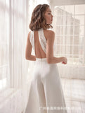 Women's Sheer Mesh S-2XL Fashion Designer Split Jumpsuits