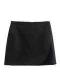 Women's Shorts Asymmetrical Fashion Designer Look-a-like Mini Skirts (Short)