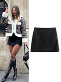 Women's Shorts Asymmetrical Fashion Designer Look-a-like Mini Skirts (Short)