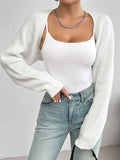 Women's Shrug Knitted Tank Tops Fashion Designer Cardigans-Women's Fashion Designer Jerseys Tops