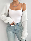 Women's Shrug Knitted Tank Tops Fashion Designer Cardigans-Women's Fashion Designer Jerseys Tops
