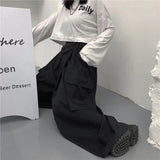 Women's Side Split Fashion Designer Pockets Pants (Plus Size)