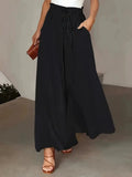 Women's Skirt Wide-Leg S-2XL Fashion Designer Pants-Women's Fashion Designer Leggings / Pants-International Women's Clothing