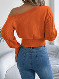 Women's Slant Neck Knitted Tops Fashion Designer S-XL Jerseys-Women's Fashion Designer Jerseys Tops-Women&#x27;s fashion designer plus size clothes
