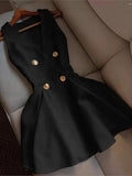 Women's Sleeveless Fashion Designer Office S-2XL Mini Dresses (Short)