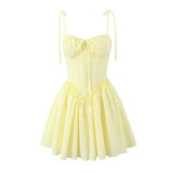 Women's Sling Corset Fashion Designer Mini S-L Dresses (Short)