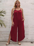 Women's Split Designer Fashion 1-5XL Wide Leg  Jumpsuits (Plus Size)
