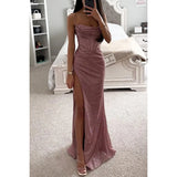 Women's Split S-2XL Fashion Designer Sequin Prom Dresses (Long)