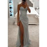 Women's Split S-2XL Fashion Designer Sequin Prom Dresses (Long)