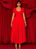 Women's Square Corset 1-5XL Fashion Designer Long Dresses (Plus Size)-Women's Fashion Designer Plus Size Dresses-International Women's Clothing
