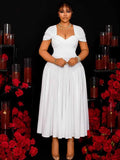 Women's Square Corset 1-5XL Fashion Designer Long Dresses (Plus Size)-Women's Fashion Designer Plus Size Dresses-International Women's Clothing