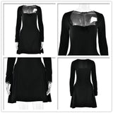 Women's Square Neck Fashion Designer Corset Mini Dresses (Short)-Women's Fashion Designer Dresses