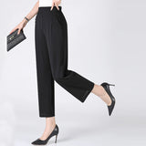Women's Straight Leg 2-8XL Fashion Designer Office Pants (Plus Size)