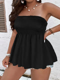 Women's Strapless Tops 1-8XL Fashion Designer Singlets (Plus Size)-
