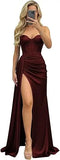 Women's Sweetheart XS-2XL Prom Satin Fashion Designer Dresses (Long)
