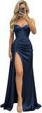 Women's Sweetheart XS-2XL Prom Satin Fashion Designer Dresses (Long)