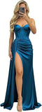 Women's Sweetheart XS-2XL Prom Satin Fashion Designer Dresses (Long)