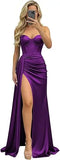 Women's Sweetheart XS-2XL Prom Satin Fashion Designer Dresses (Long)