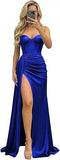 Women's Sweetheart XS-2XL Prom Satin Fashion Designer Dresses (Long)