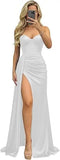 Women's Sweetheart XS-2XL Prom Satin Fashion Designer Dresses (Long)