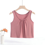 Women's Tank Tops Ruffle 1-8XL Fashion Designer Singlets (Plus Size)-2811pink-2XL