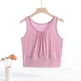 Women's Tank Tops Ruffle 1-8XL Fashion Designer Singlets (Plus Size)-2812lightpink-5XL