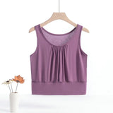 Women's Tank Tops Ruffle 1-8XL Fashion Designer Singlets (Plus Size)-2812purple-5XL