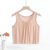 Women's Tank Tops Ruffle 1-8XL Fashion Designer Singlets (Plus Size)-Women's Tops Fashion Designer Plus Size Singlets-2811nude-Women&#x27;s fashion designer plus size clothes