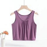 Women's Tank Tops Ruffle 1-8XL Fashion Designer Singlets (Plus Size)-Women's Tops Fashion Designer Plus Size Singlets-2811purple-Women&#x27;s fashion designer plus size clothes