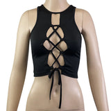 Women's Tied Camisole Draw String Designer Fashion Singlets-Women's Tops Fashion Designer Plus Size Singlets