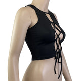 Women's Tied Camisole Draw String Designer Fashion Singlets-Women's Tops Fashion Designer Plus Size Singlets