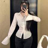 Women's Tied Up Back Fashion Designer Flare Long-Sleeve Tops-Women's Fashion Designer Long-Sleeve Tops