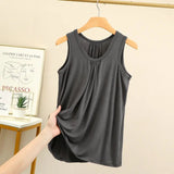 Women's Tops Fashion Designer 6XL High Modal Singlets (Plus Size)-Women's Tops Fashion Designer Plus Size Singlets-darkgray-Women&#x27;s fashion designer plus size clothes