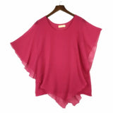 Women's Tops 2-6XL Fashion Designer Chiffon Blouse T-Shirts (Plus Size)-Women's Tops Fashion Designer Plus Size T-Shirts / Blouses-Women&#x27;s fashion designer plus size clothes