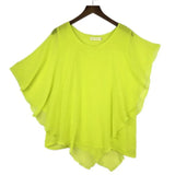 Women's Tops 2-6XL Fashion Designer Chiffon Blouse T-Shirts (Plus Size)-Women's Tops Fashion Designer Plus Size T-Shirts / Blouses-Women&#x27;s fashion designer plus size clothes