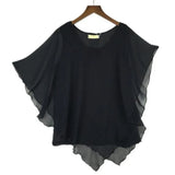 Women's Tops 2-6XL Fashion Designer Chiffon Blouse T-Shirts (Plus Size)-Women's Tops Fashion Designer Plus Size T-Shirts / Blouses-Women&#x27;s fashion designer plus size clothes