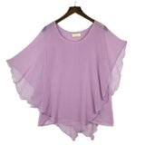 Women's Tops 2-6XL Fashion Designer Chiffon Blouse T-Shirts (Plus Size)-Women's Tops Fashion Designer Plus Size T-Shirts / Blouses-Women&#x27;s fashion designer plus size clothes