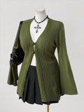 Women's Tops Fashion Designer Knitted 1-4XL Cardigans (Plus Size)