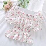 Women's Tops Ruffle Floral Fashion Designer Blouse T-Shirts-Women's Tops Fashion Designer T-Shirts / Blouses