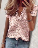 Women's Tops Ruffle Trim Designer 2-5XL Fashion T-Shirts (Plus Size)