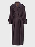 Women's Trench Coat Fashion Designer Double Breasted S-L Jackets-Women's Fashion Designer Jackets-International Women's Clothing
