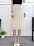 Women's Tulle Mesh Fashion Designer A Line Skirts (Long)-Women's Fashion Designer Plus Size Skirts-Women&#x27;s fashion designer plus size clothes