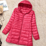 Women's Ultra Lightweight L-8XL Purple Designer Puffer Jackets (Plus Size)