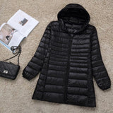Women's Ultra Lightweight L-8XL Purple Designer Puffer Jackets (Plus Size)