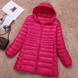 Women's Ultra Lightweight L-8XL Purple Designer Puffer Jackets (Plus Size)