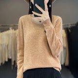 Women's V Neck Merino Wool Knitted Fashion Designer Cardigans